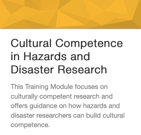 Curson for the cultural competence module